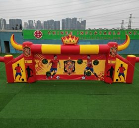 T11-7267 Gioco di tiro al calcio gonfiabile a tema Squadra Nazionale Spagnola