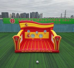 T11-7268 Gioco di tiro al calcio gonfiabile a tema Squadra Nazionale Spagnola