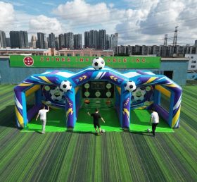 T11-7276 Gioco Gonfiabile di Tiro al Calcio Multigiocatore
