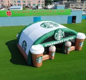 Tent1-7145 Tenda Gonfiabile Pubblicitaria Starbucks