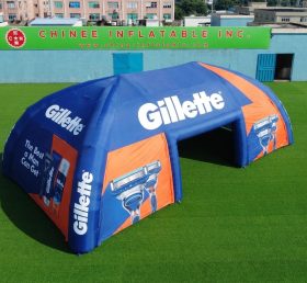 Tent1-7319 Gillette Tenda Gonfiabile Pubblicitaria a Ragno