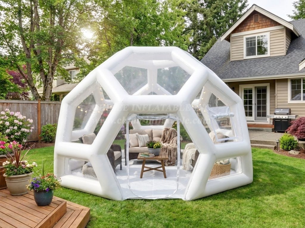 Tent1-5010B White Inflatable Bubble House