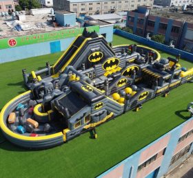 CR2-489 Percorso a Ostacoli Gonfiabile Gigante a Tema Batman Corsa Avvincente