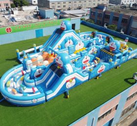 CR2-493 Percorso a ostacoli gonfiabile gigante a tema Doraemon corsa impegnativa