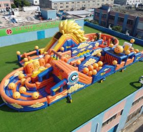 CR2-495 Percorso a ostacoli gonfiabile gigante a tema Dragon Ball corsa impegnativa