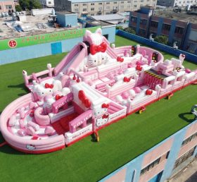 CR2-499 Percorso a ostacoli gonfiabile gigante a tema Hello Kitty