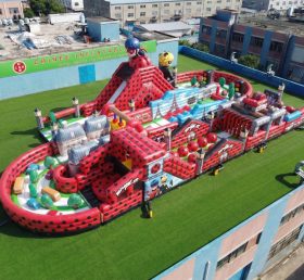 CR2-506 Percorso a ostacoli gonfiabile gigante a tema Miraculous Ladybug corsa impegnativa