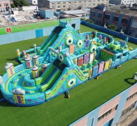 CR2-507 Percorso a ostacoli gonfiabile gigante a tema Monsters Inc corsa impegnativa