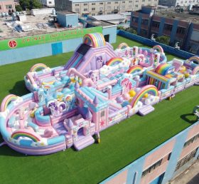 CR2-508 Percorso a ostacoli gonfiabile gigante a tema My Little Pony corsa impegnativa
