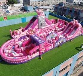 CR2-510 Percorso a Ostacoli Gonfiabile Gigante a Tema Pantera Rosa Corsa Avventurosa