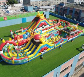 CR2-511 Percorso a Ostacoli Gonfiabile Gigante a Tema Pokemon Corsa Avvincente
