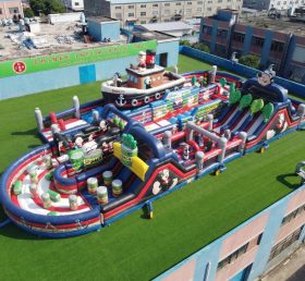 CR2-512 Percorso a ostacoli gonfiabile gigante a tema Braccio di Ferro corsa impegnativa