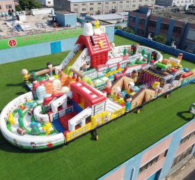 CR2-515 Percorso a ostacoli gonfiabile gigante a tema Snoopy corsa impegnativa
