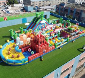 CR2-523 Percorso a ostacoli gonfiabile gigante a tema Super Mario corsa impegnativa