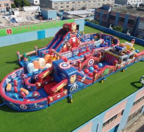 CR2-524 Tema Avengers Grande Percorso a Ostacoli Gonfiabile Corsa Avvincente