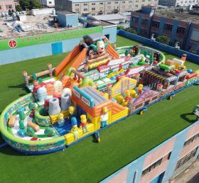 CR2-528 Percorso a ostacoli gonfiabile gigante a tema I Simpson corsa impegnativa