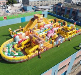 CR2-532 Percorso a ostacoli gonfiabile gigante a tema Winnie the Pooh corsa impegnativa