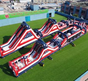 CR2-536 Percorso a ostacoli gonfiabile gigante a tema stile americano