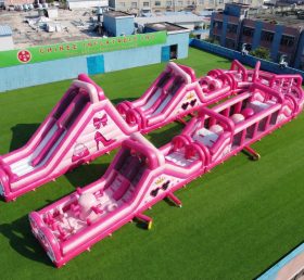 CR2-540 Percorso a ostacoli gonfiabile gigante a tema Barbie impegnativo