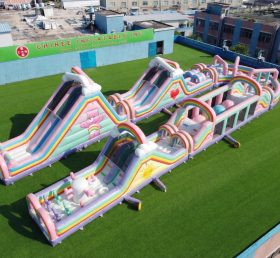 CR2-543 Percorso a ostacoli gigante gonfiabile a tema Care Bears corsa impegnativa