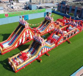 CR2-546 Percorso a Ostacoli Gonfiabile Gigante a Tema Circo Corsa Avvincente