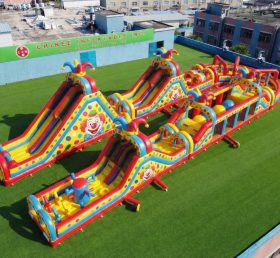 CR2-547 Percorso a ostacoli gigante gonfiabile a tema clown gara impegnativa