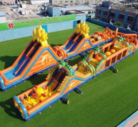 CR2-553 Percorso a ostacoli gonfiabile gigante a tema Dragon Ball Corsa impegnativa