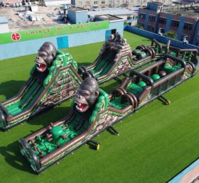 CR2-563 Percorso a ostacoli gonfiabile gigante a tema King Kong corsa impegnativa