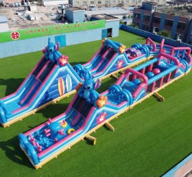 CR2-565 Percorso a ostacoli gonfiabile gigante a tema Lilo & Stitch corsa impegnativa