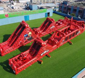 CR2-571 Percorso a ostacoli gonfiabile gigante a tema Miraculous Ladybug corsa impegnativa
