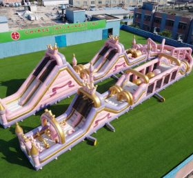CR2-584 Percorso a ostacoli gonfiabile gigante a tema feste delle principesse