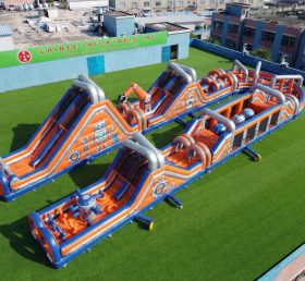 CR2-587 Percorso a ostacoli gonfiabile gigante a tema Rusty Rivets corsa impegnativa