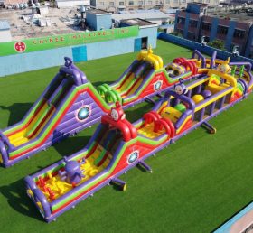 CR2-599 Percorso a ostacoli gonfiabile gigante a tema Teletubbies corsa impegnativa