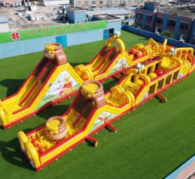 CR2-613 Percorso a ostacoli gonfiabile gigante a tema Winnie the Pooh corsa impegnativa
