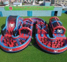 CR2-756 Percorso a ostacoli gonfiabile gigante a tema Spider-Man Corsa impegnativa