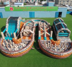 CR2-764 Tema I Flintstones Gigante Percorso a Ostacoli Gonfiabile Corsa Avvincente