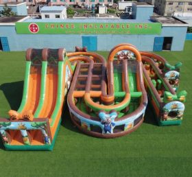 CR2-785 Percorso a Ostacoli Gigante Gonfiabile a Tema Boonie Bears Corsa Avventurosa