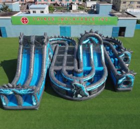 CR2-799 Percorso a ostacoli gonfiabile gigante a tema Godzilla corsa impegnativa
