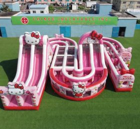 CR2-800 Percorso a Ostacoli Gonfiabile Gigante a Tema Hello Kitty Corsa di Sfida