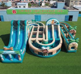 CR2-813 Percorso a ostacoli gonfiabile gigante a tema Moana corsa impegnativa