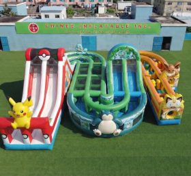 CR2-824 Percorsi a ostacoli gonfiabili giganti a tema Pokémon corsa impegnativa