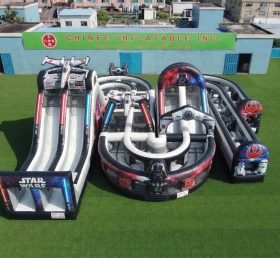 CR2-836 Percorso a ostacoli gonfiabile gigante a tema Star Wars corsa impegnativa