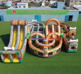 CR2-842 Tema I Flintstones Percorso a ostacoli gonfiabile gigante Corsa impegnativa