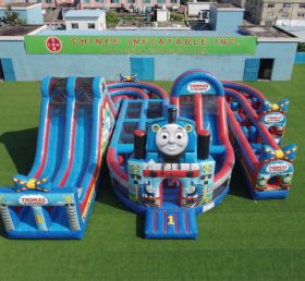 CR2-847 Percorso a ostacoli gonfiabile gigante a tema Thomas & Friends Corsa impegnativa