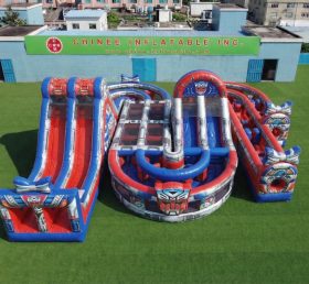 CR2-850 Percorso a Ostacoli Gonfiabile Gigante a Tema Transformers Corsa Impegnativa