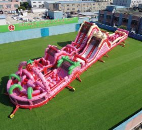 CR2-916 Percorso a ostacoli gigante a tema Strawberry Shortcake corsa impegnativa