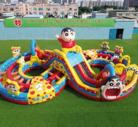 CR2-941 Percorso a ostacoli gonfiabile gigante a tema Crayon Shin-chan corsa impegnativa