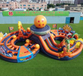 CR2-945 Percorso a ostacoli gonfiabile gigante a tema Dragon Ball corsa impegnativa