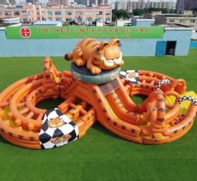 CR2-946 Percorso a ostacoli gonfiabile gigante a tema Garfield gara impegnativa