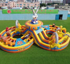CR2-953 Percorso a Ostacoli Gonfiabile Gigante a Tema Looney Tunes Corsa Avvincente